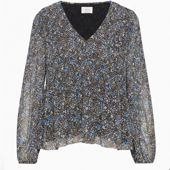 Aritzia Daydreamer Pleated Blouse - Picture 4 of 5